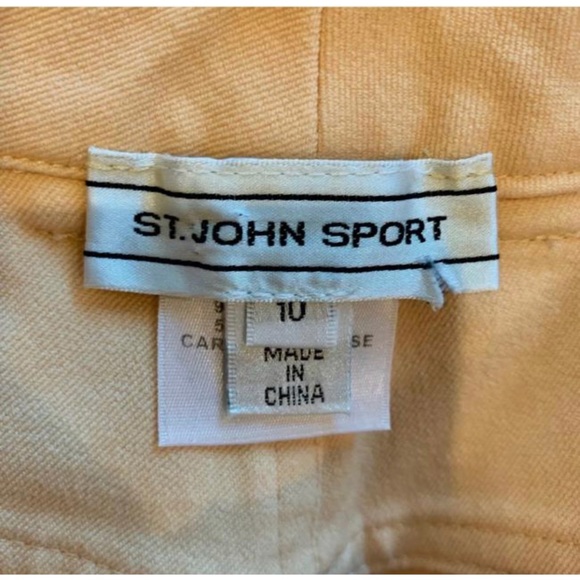 ST JOHN SPORT Peach Classic Straight Leg Jeans - Picture 2 of 4